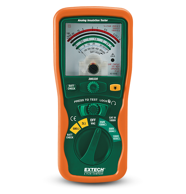 EXTECH Analog High Voltage Megohmmeter (380320)