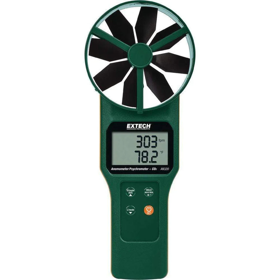 EXTECH Anemometer Large Vane + CO2 (AN320)