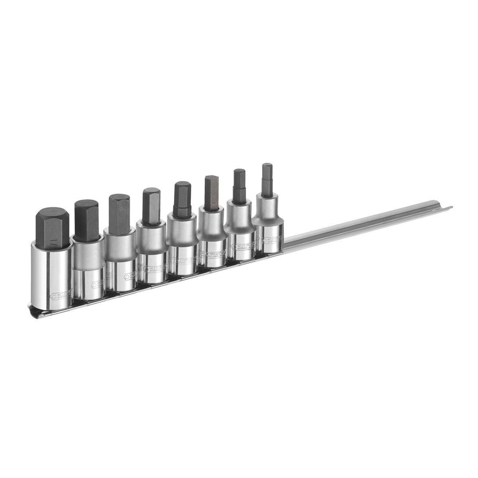 EXPERT 8 PCS 1/2 HEX BIT SOCKET SET  [E032904]