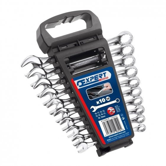 EXPERT 10 Combination Wrench Set on Rack (10-19mm) - E110310