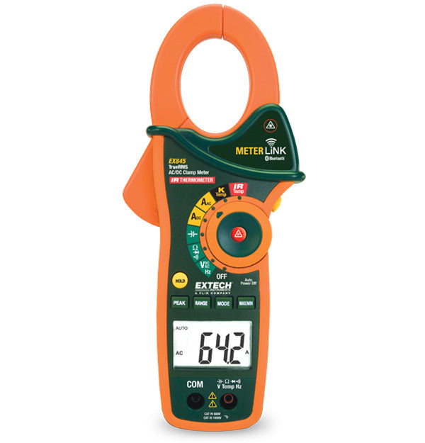 Extech EX845 Clamp Meter & IR Thermometer